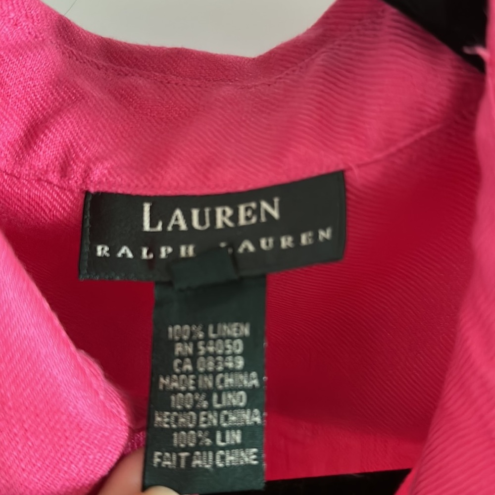 Lauren Ralph Lauren Pink Women's Top - Picture 4 of 6